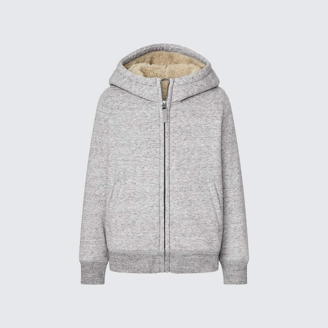 Kinder Gefütterte Sweatjacke mit Kapuze (Saison 2021) | UNIQLO (DE)