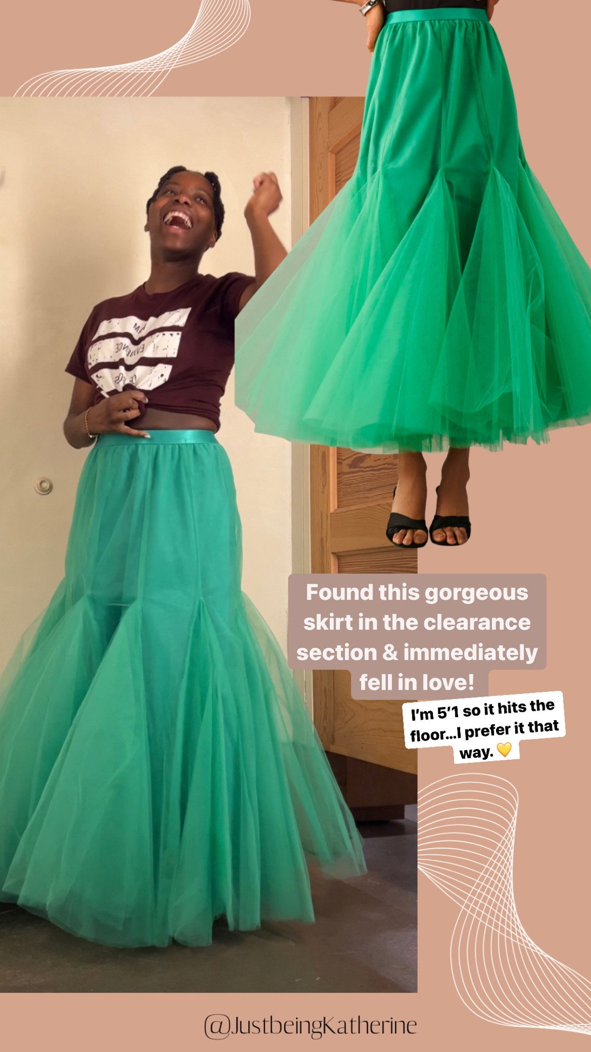 Couldn’t pass up this mermaid inspired tulle skirt. Definitely tapping into my love for The Little Mermaid. Currently on sale!!

Size XS 

Skirt/tulle/little mermaid/green/black skirt/summer/party/soirée/night out/costume/Anthropologie/ootd/try on 

#LTKstyletip #LTKFind #LTKfit
