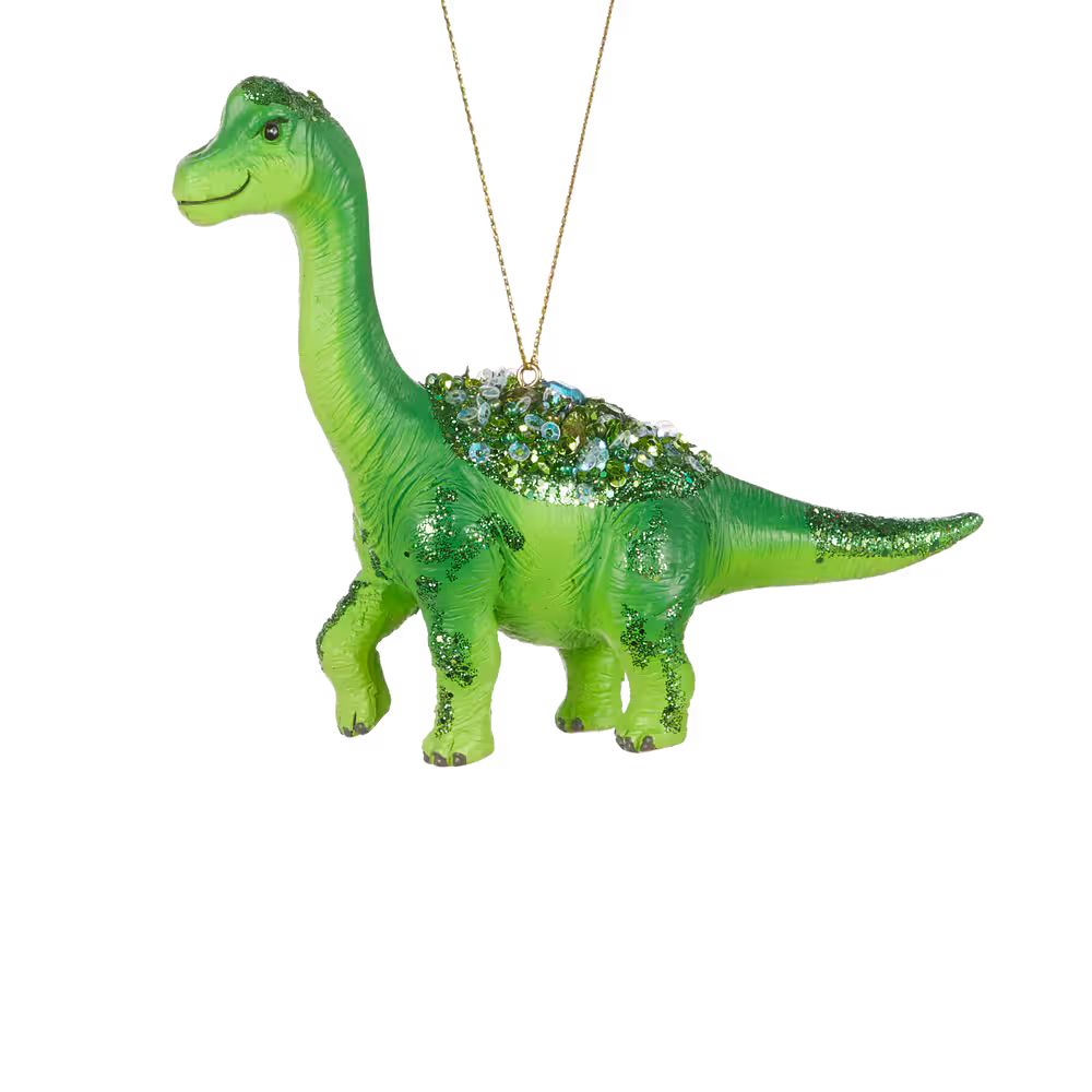 CANVAS Brights Collection Decoration Brachiosaurus Dinosaur Christmas Ornament, Green, 4-in | Canadian Tire