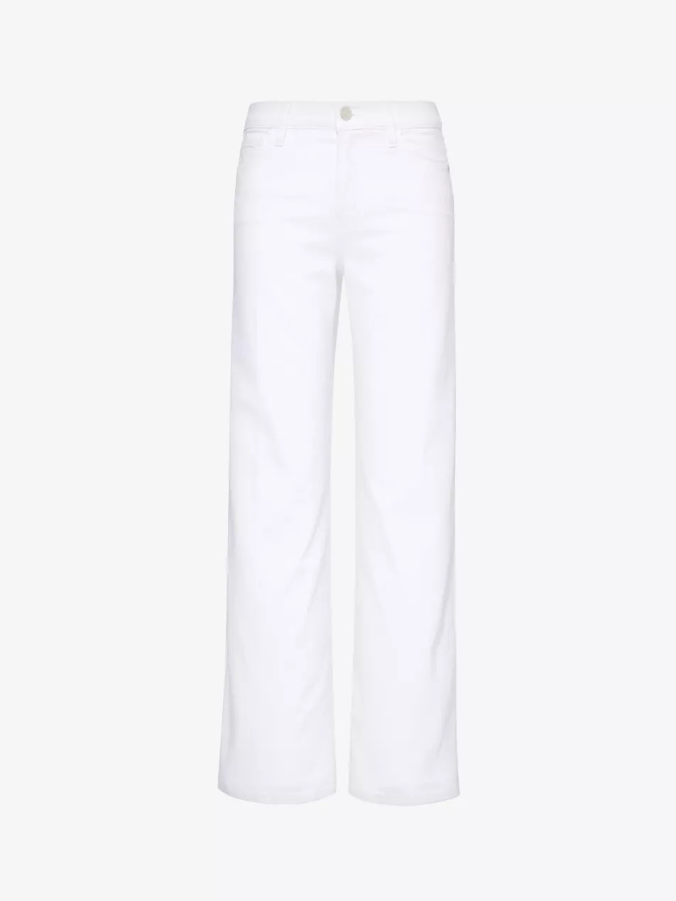 Le Slim Palazzo wide-leg high-rise stretch-cotton jeans | Selfridges