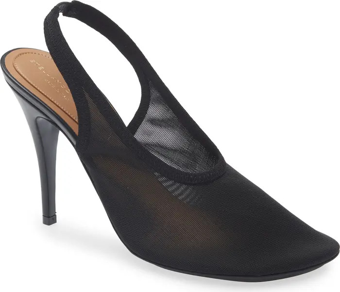 Stella McCartney Stretch Mesh Slingback Pump (Women) | Nordstrom | Nordstrom