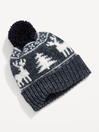 Fair Isle Pom-Pom Beanie Hat for Toddler Boys | Old Navy (US)