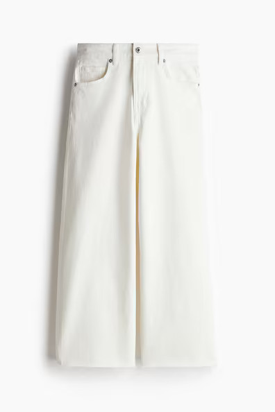 H & M - Wide jeans - White | H&M (UK, MY, IN, SG, PH, TW, HK)