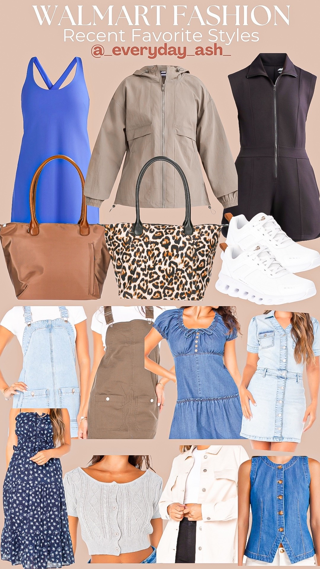 WALMART FASHION 😍💙

Walmart fashion, blue active dress, rain jacket, utility jacket, black romper, travel outfit, chomp bag, tote bag, travel bag, leopard bag, brown purse, on clouds , casual sneakers, denim dress, country concert outfit, blue floral dress, summer fashion, fall fashion, cropped sweater , long sleeve shirt, flannel, denim shirt 

#LTKFindsUnder50 #LTKStyleTip #LTKSaleAlert