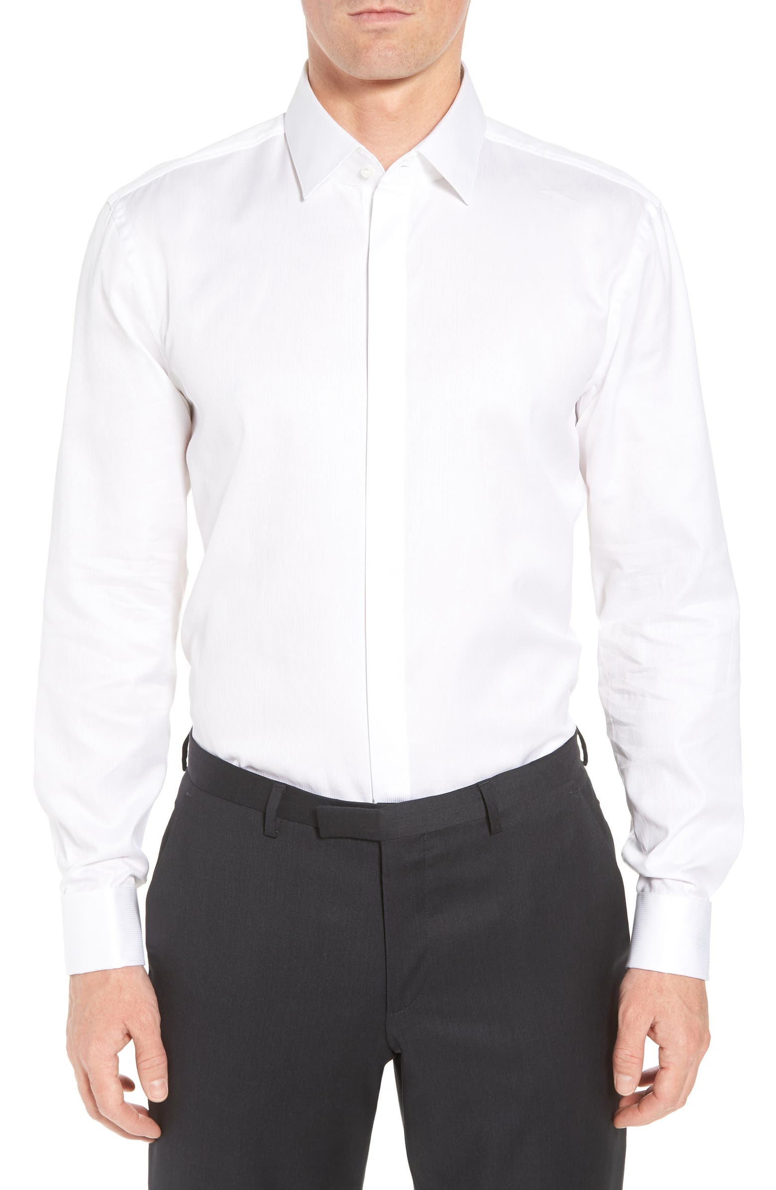 Myron Sharp Fit Tuxedo Shirt | Nordstrom