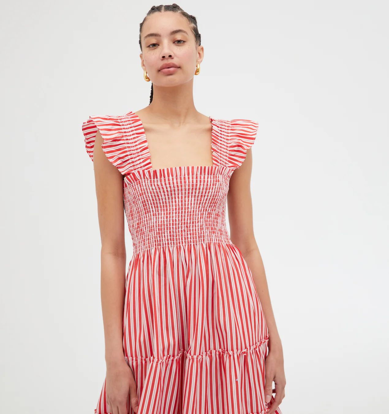 The Ellie Nap Dress - Red Stripe | Hill House Home