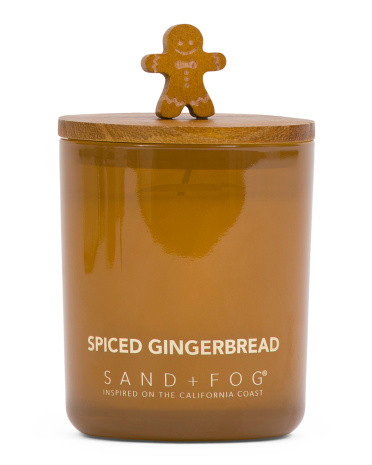 10oz Spiced Gingerbread Wood Topper Candle | TJ Maxx