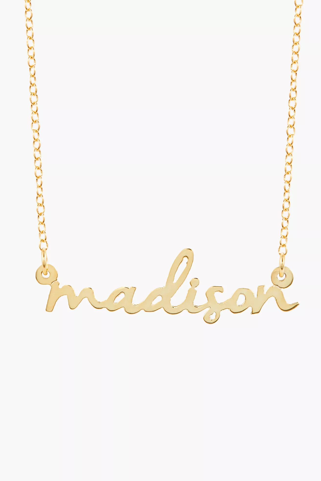 Brook & York Custom Mini Nameplate Necklace | Anthropologie (US)