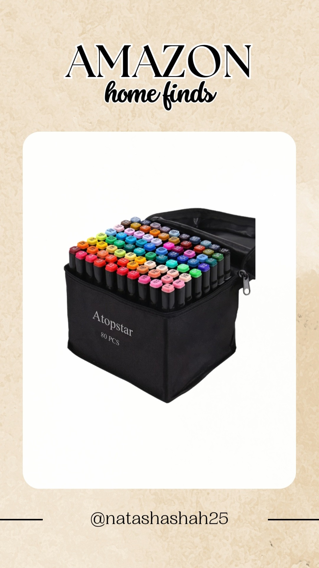 These 80 dual tip alcohol markers bring bold color and smooth strokes to every sketch, doodle or masterpiece. #AlcoholMarkers #ArtMarkersSet #DualTipMarkers #ArtistSupplies #ColoringTools #CreativeGear #DrawingEssentials #MarkerArt #SketchLife #CraftyVibes 🎨🖌️🌈
 

 #LTKhome #LTKtravel #LTKfamily