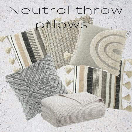 Neutral throw pillows. Bhg Walmart.  Bhg style. Neutral throws. New decor. Home decor 

#LTKstyletip #LTKhome #LTKsalealert