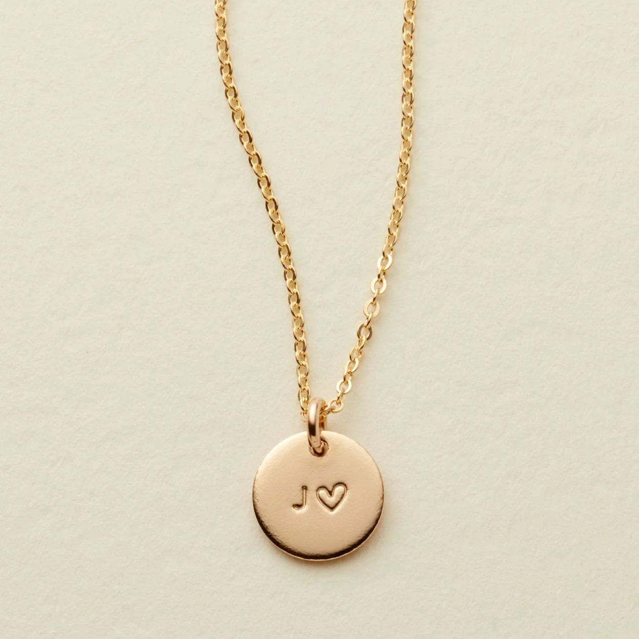 Made By Mary Amore Disc Necklace | Carry A Loved One Wherever You Go | Made By Mary | Made By Mary
