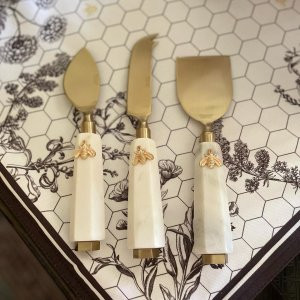Marble Honeycomb Cheese Knives, Set of 3 | Williams Sonoma | Williams-Sonoma