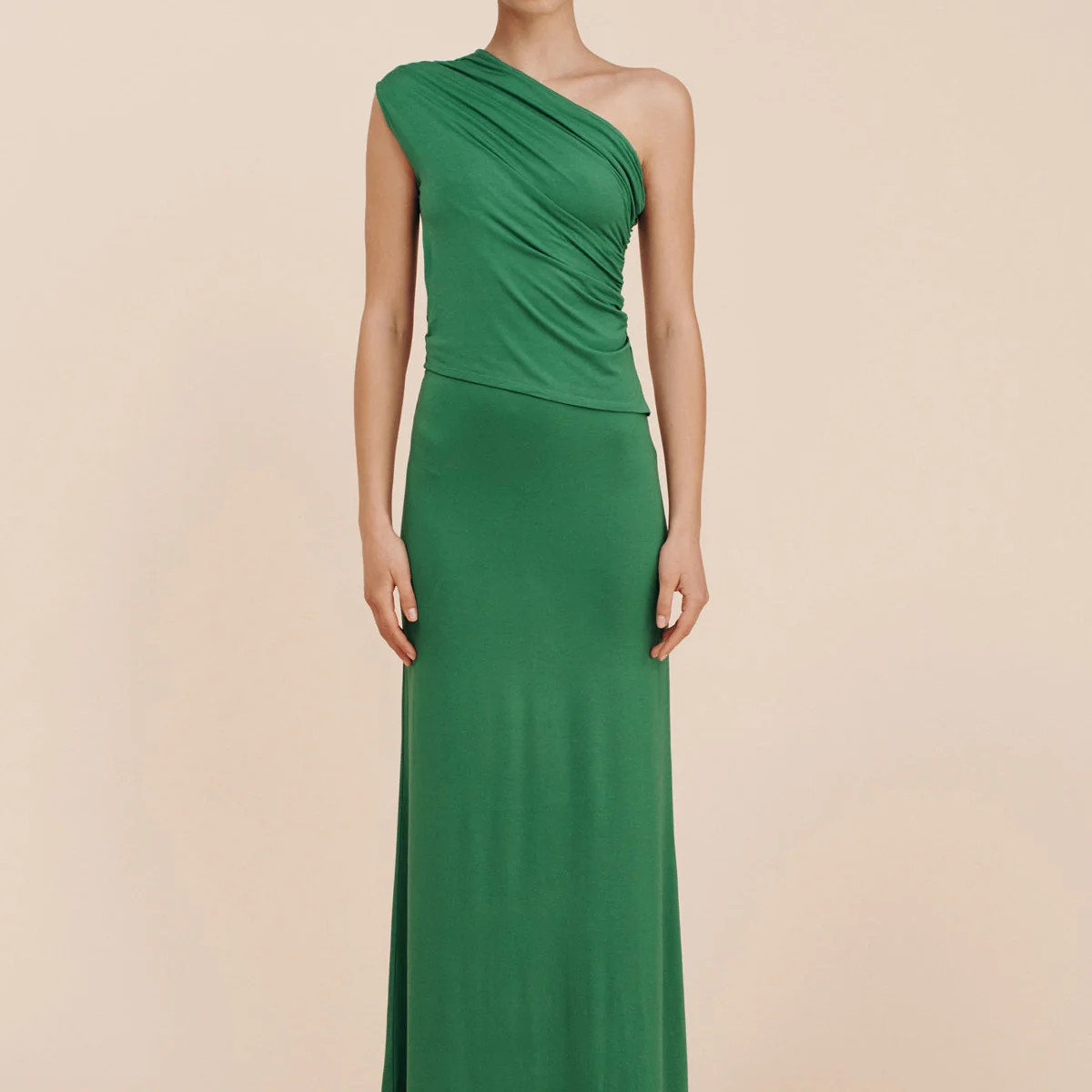 MASON ONE SHOULDER TOP - EMERALD | POSSE (US)