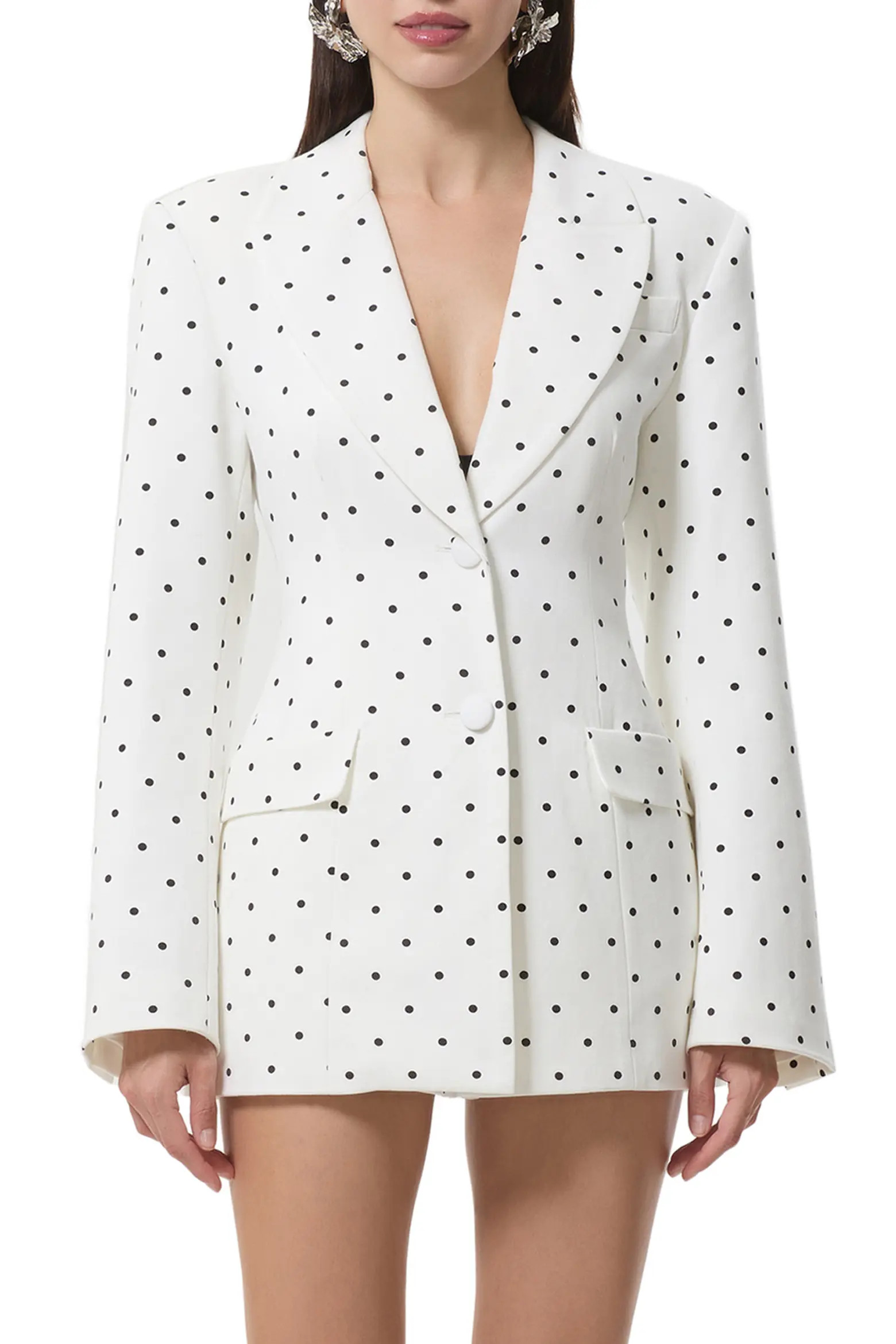 Polka Dot Pinch Waist Blazer (Women) | Nordstrom | Nordstrom
