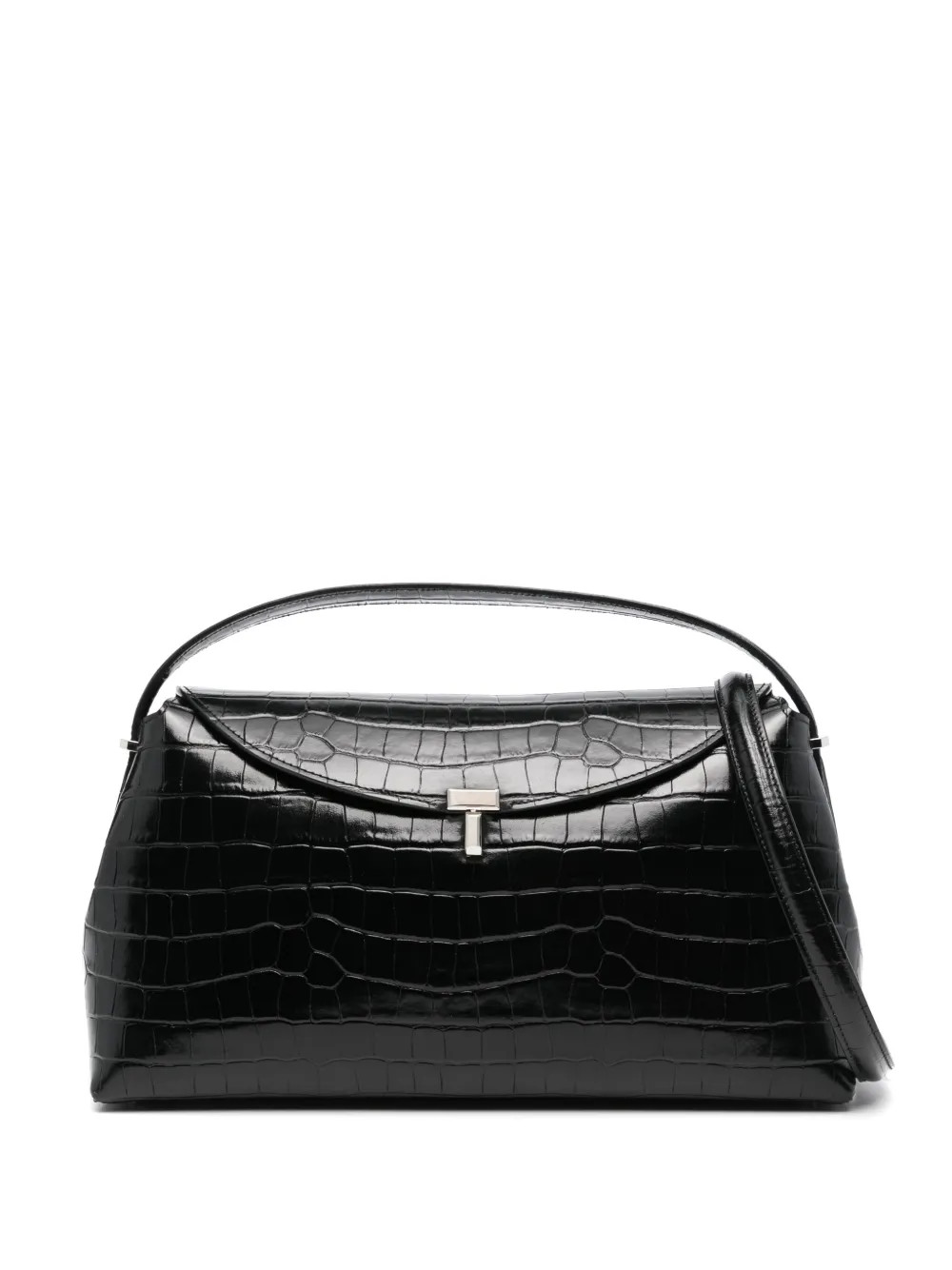 T-lock croco-embossed top handle bag | Farfetch Global