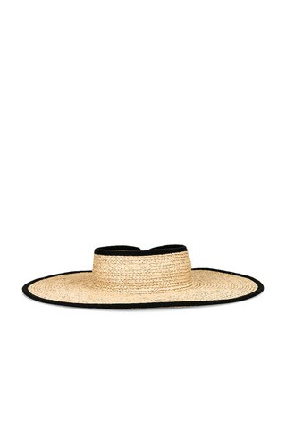 florabella Alex Visor in Natural & Black from Revolve.com | Revolve Clothing (Global)
