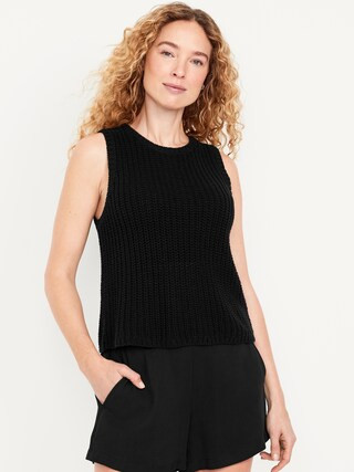 Sleeveless Open-Stitch Sweater | Old Navy (US)