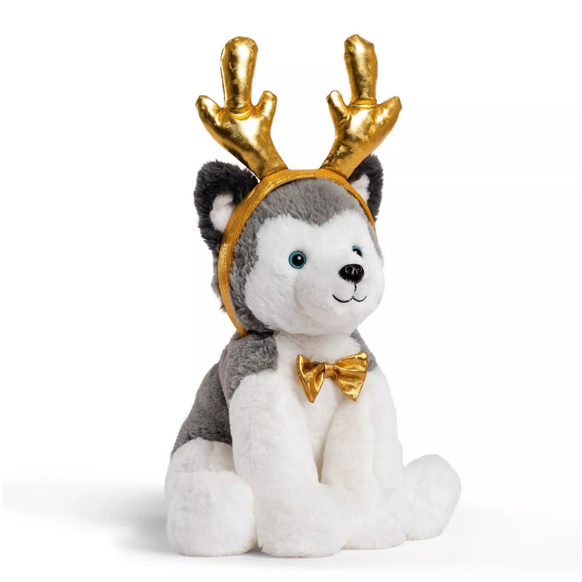 FAO Schwarz Cheers 4 Antlers Husky 12" Stuffed Animal with Removable Wear-and-Share Ears | Target