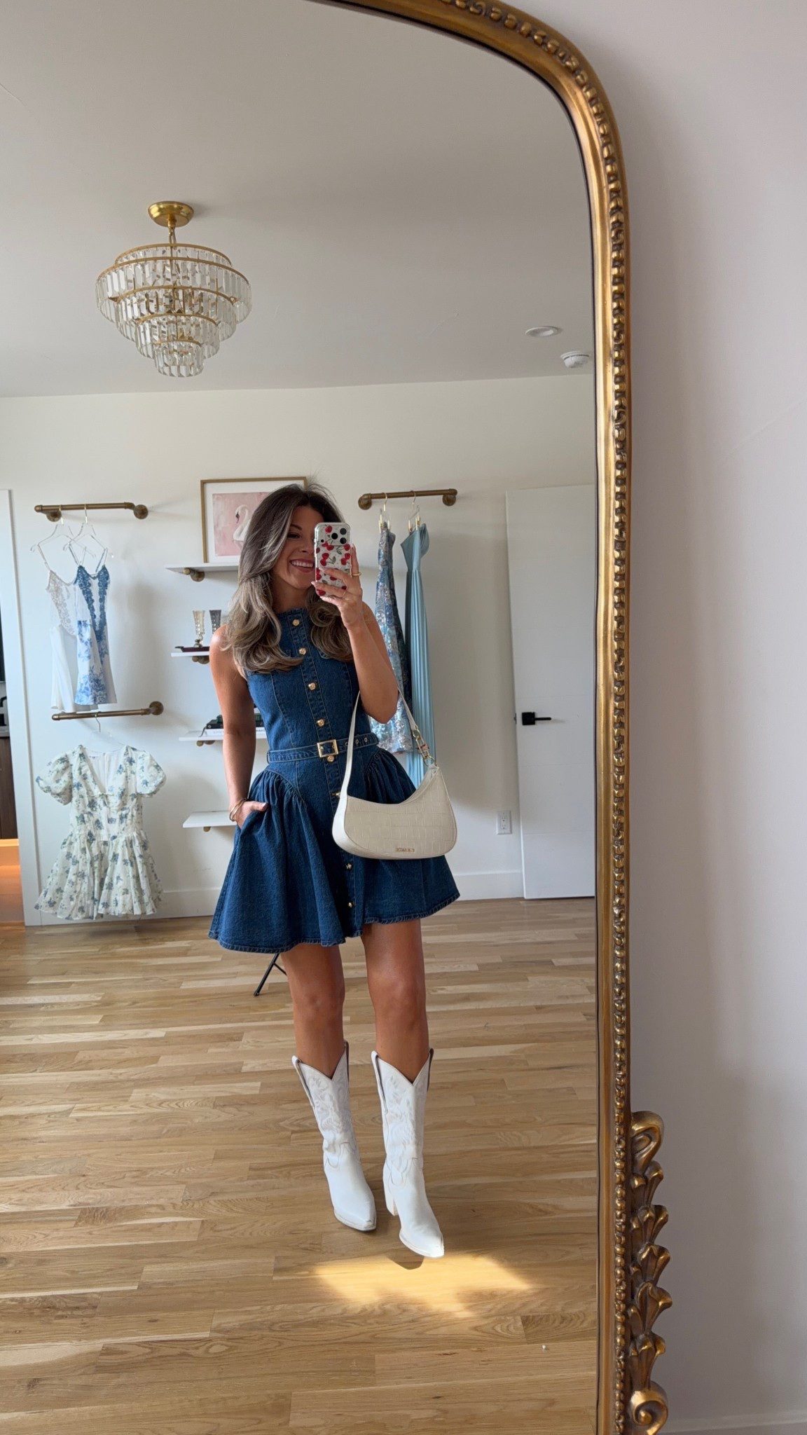 Macys denim halter mini dress country concert denim look 

Electric picks code: emerson20

Wearing my usual small/2

Concert
Denim mini
Special occasion
Date night
Spring event
Western wedding 

#LTKootd #LTKSeasonal #LTKWedding