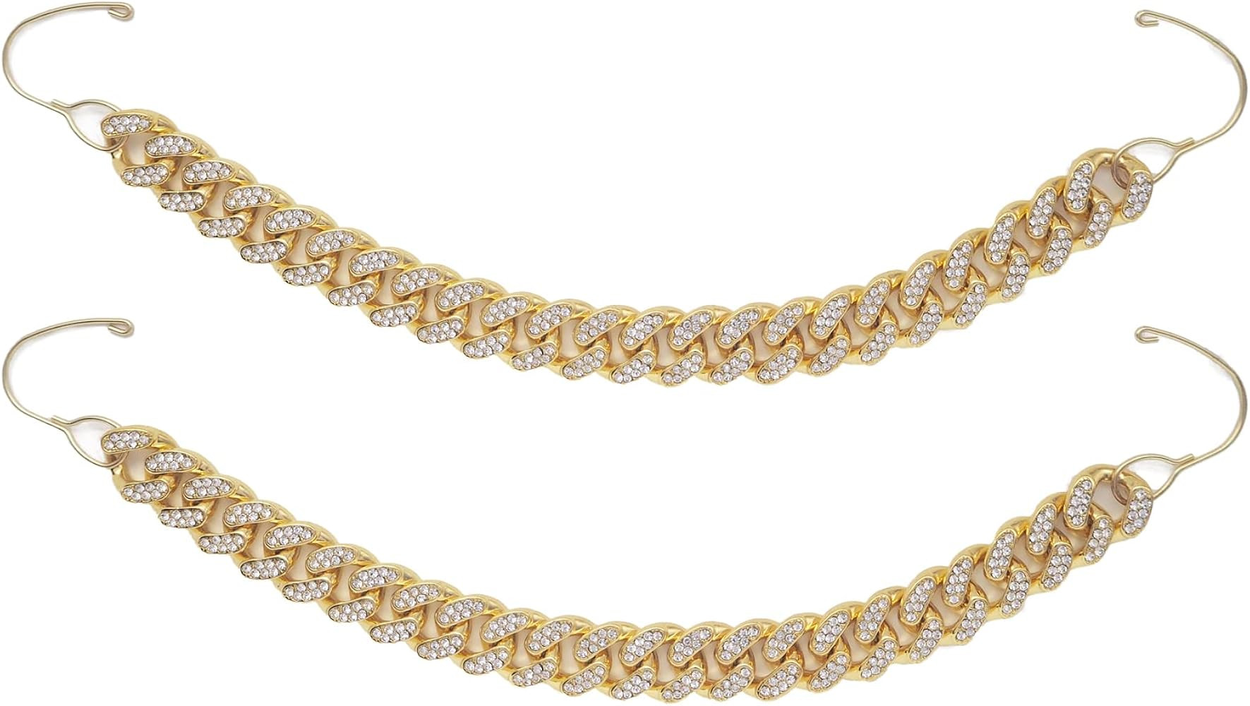 Bling Shoe Chains For Adults Women Men Teens Girls Boys, Rhinestone Chain Shoe Charms For Clog Sa... | Amazon (US)