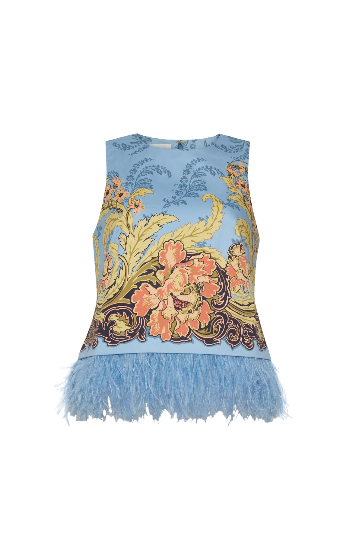 Belmond Top in Nouveau Light Blue | Over The Moon