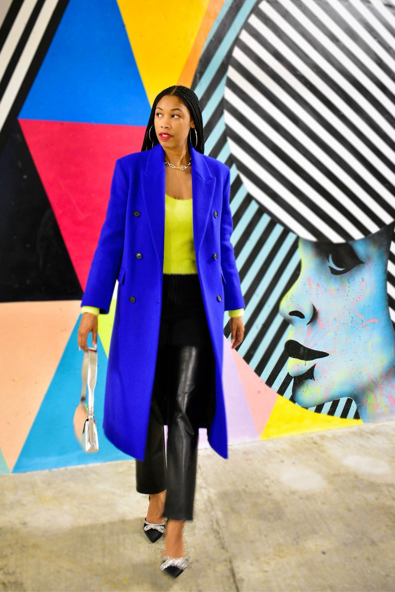 Long wool coat, H&M fluffy knit sweater, Abercrombie mixed fabric Jean, Express rhinestone embellished bow pumps 



#LTKfit #LTKshoecrush #LTKunder100
