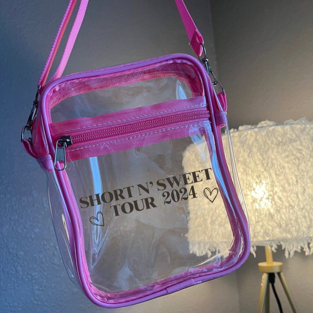 Short N Sweet Tour 2024 Clear Stadium Bag, Carpenter Tour, Clear Approved Arena Bag - Etsy | Etsy (US)