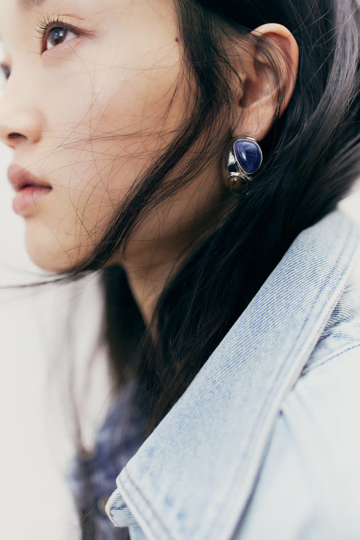 Bead-Detail Dome Earrings | H&M (US + CA)