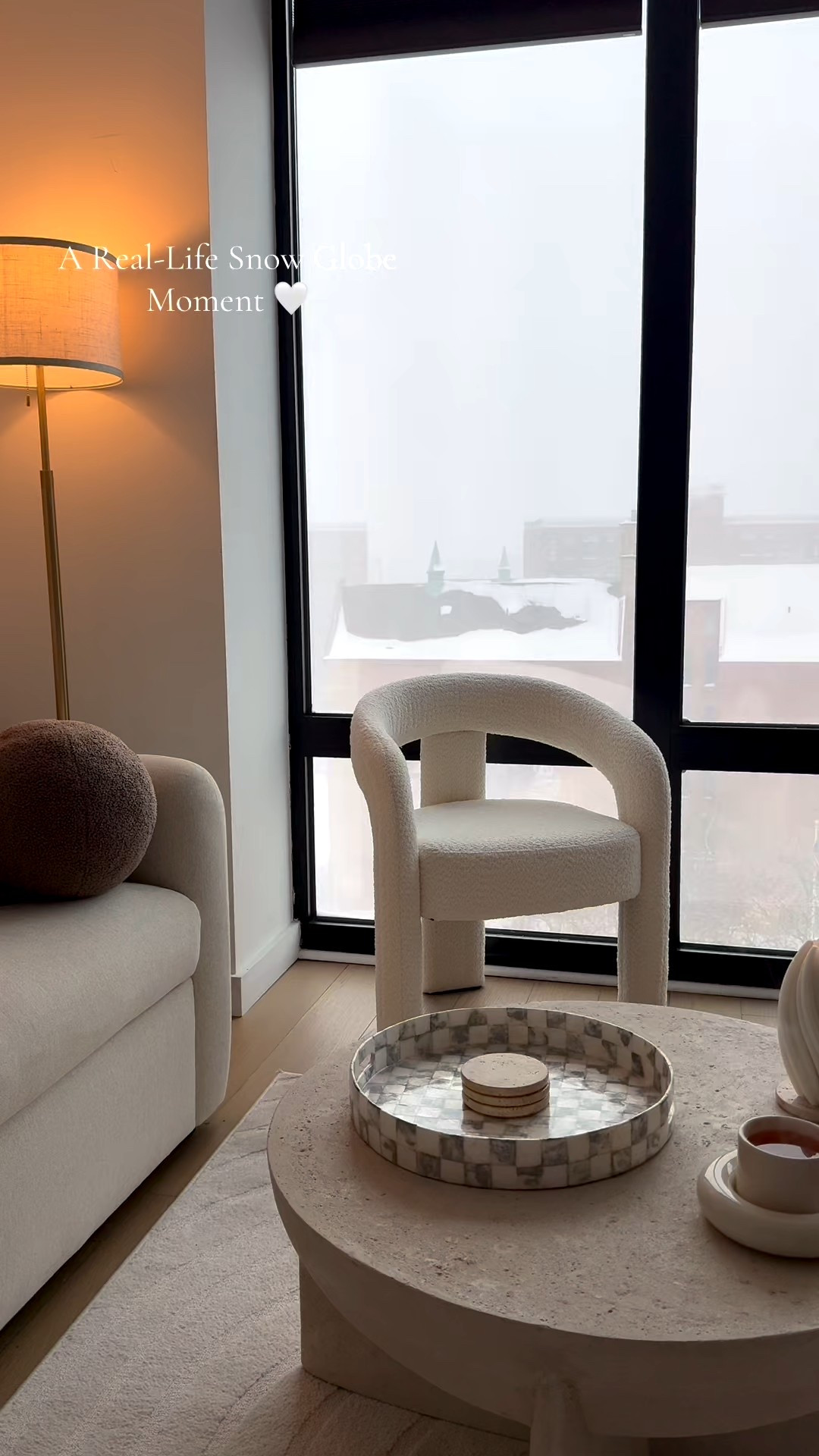 My beautiful furniture in a Snow Globe Moment in NYC ❄️🤍

#LTKHome #LTKvlog #LTKSeasonal