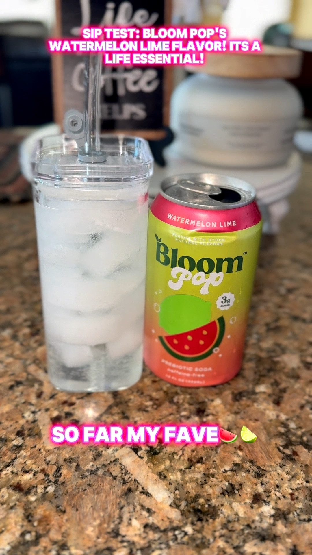 Bloom Nutrition's Watermelon Lime Prebiotic Soda tastes like candy! But Better For You! Bloom Pop Watermelon Lime is 🔥🔥🔥#bloom #bloomnutrition #soda

#LTKselfcare