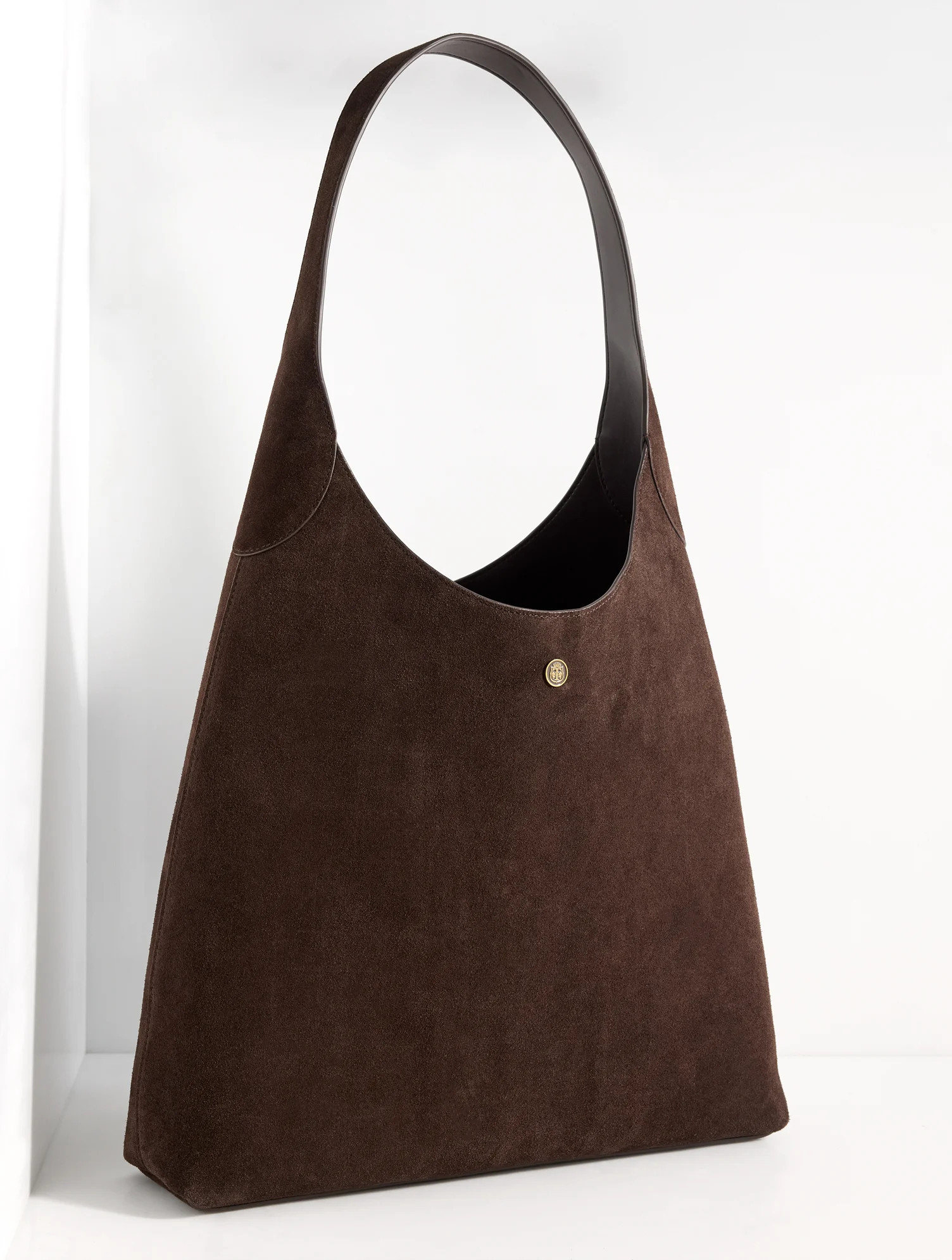 Hayden Suede Large Hobo Bag - Black - 001 Talbots | Talbots
