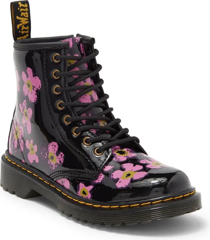 Dr. Martens Kids' 1460 Floral Lace-Up Boot | Nordstrom | Nordstrom