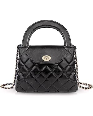 Croer Quilted Crossbody Tote Bags for Women Small Top Handle Purse Trendy Designer Handbag Satche... | Amazon (US)