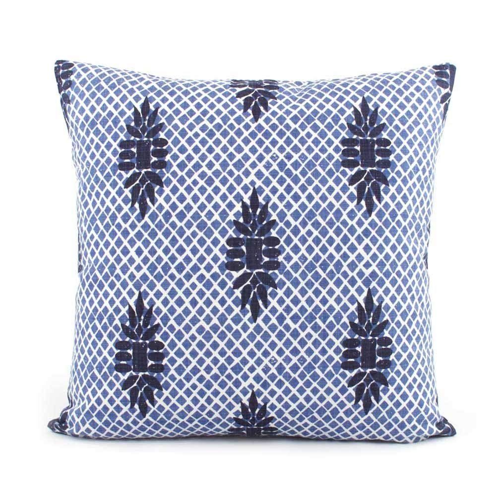 Flowershave357 Boca Indigo Blue Wedgewood Trellis Decorative Pillow Cover Throw Pillow Accent Pillow | Amazon (US)
