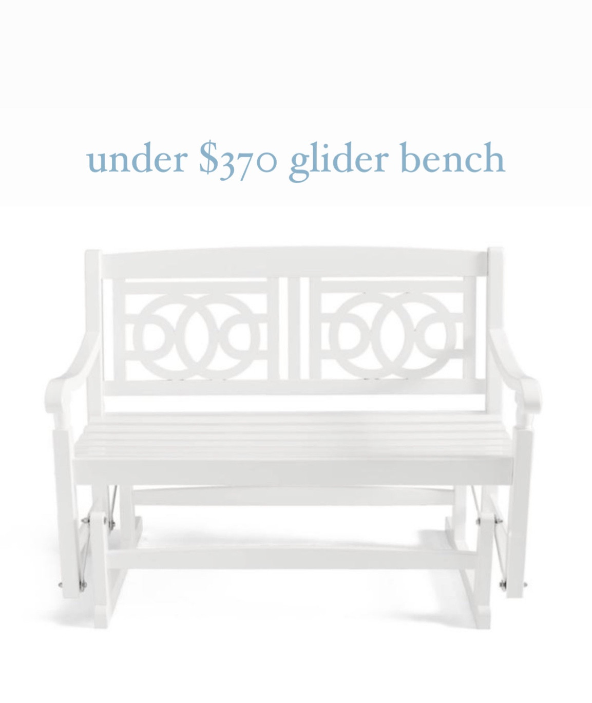 Polywood glider dupe for less and on sale for over $80 off #polywooddupe #gliderbench 

#LTKFind #LTKhome #LTKsalealert