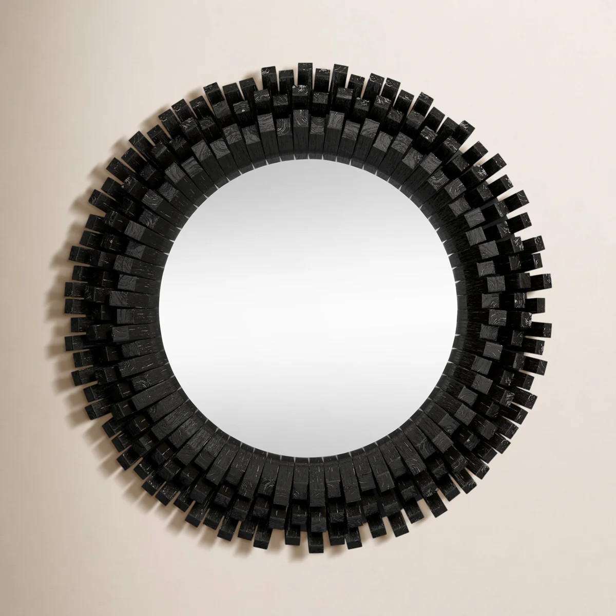 Orlin Solid Wood Round Wall Mirror | Wayfair North America
