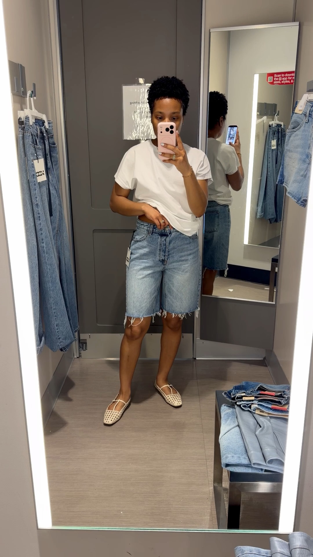 I had to size down in the denim jorts but that size 2 is the perfect fit! 

#LTKgrwm #LTKSeasonal #LTKootd