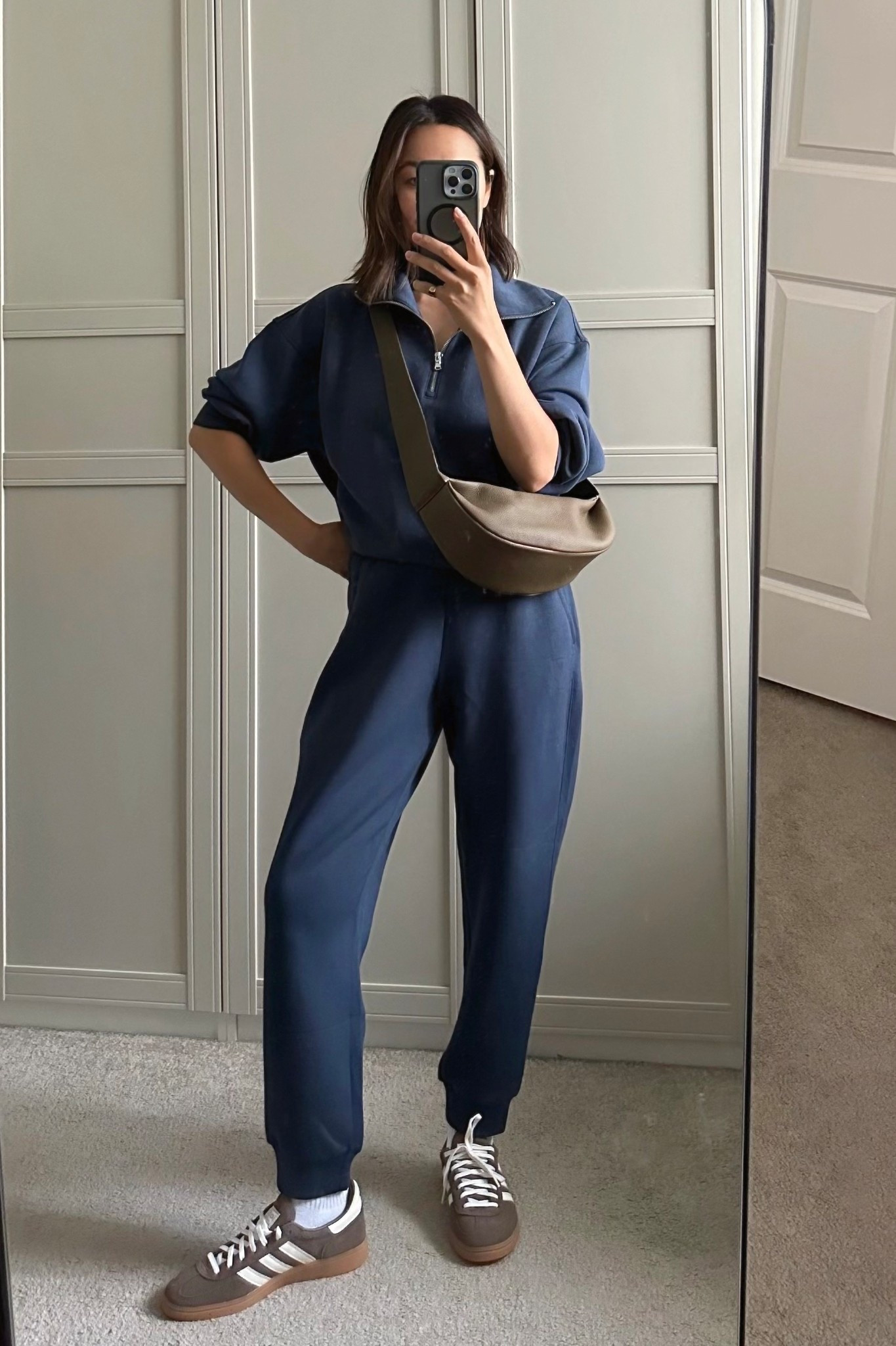 My everyday minimal leather crossbody is on sale at Amazon! 

Navy set Old navy - small top, xs bottoms 
Gray set Varley - for the splurge version 

Amazon spring sale 

#LTKSaleAlert