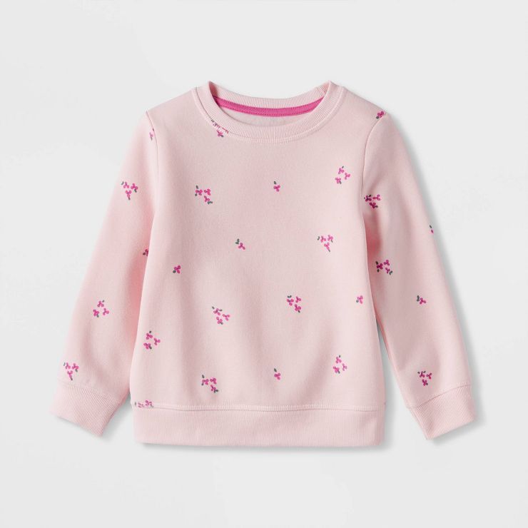 Toddler Girls' Fleece Pullover Sweatshirt - Cat & Jack™ | Target