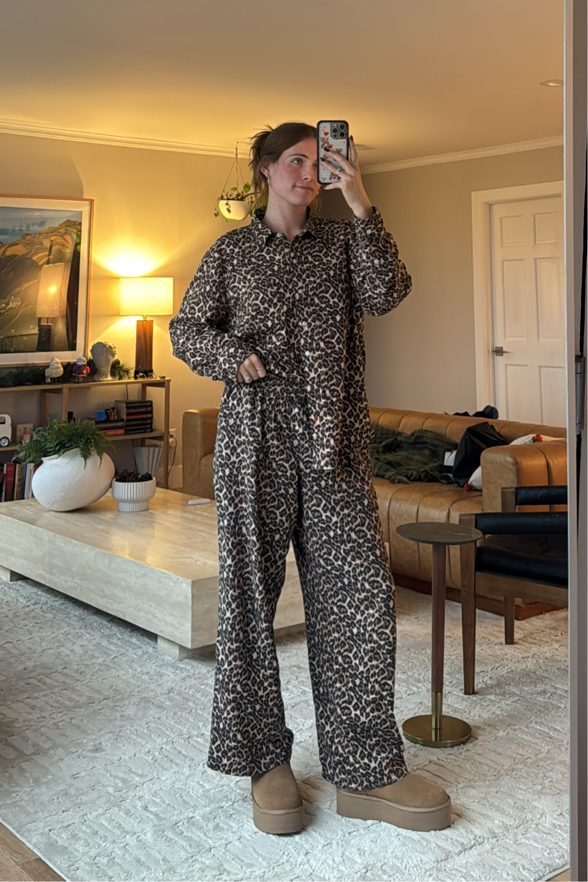 ik these r supposed to be pajamas but i wear them out idc lmaooo. wearing size M & top & bottoms 🤎 loungewear, pajamas, comfy, aerie, ugg 

#LTKHoliday #LTKGiftGuide #LTKSeasonal