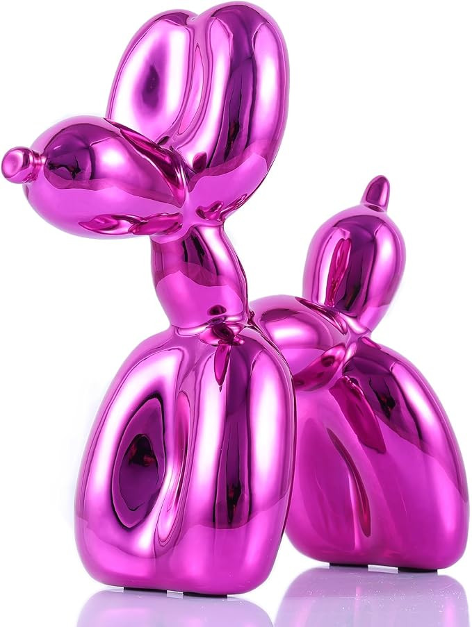Glossy Balloon Dog Statue Home Decor Modern Art Funky Statues for Coffee Table and Kitchen Figuri... | Amazon (US)