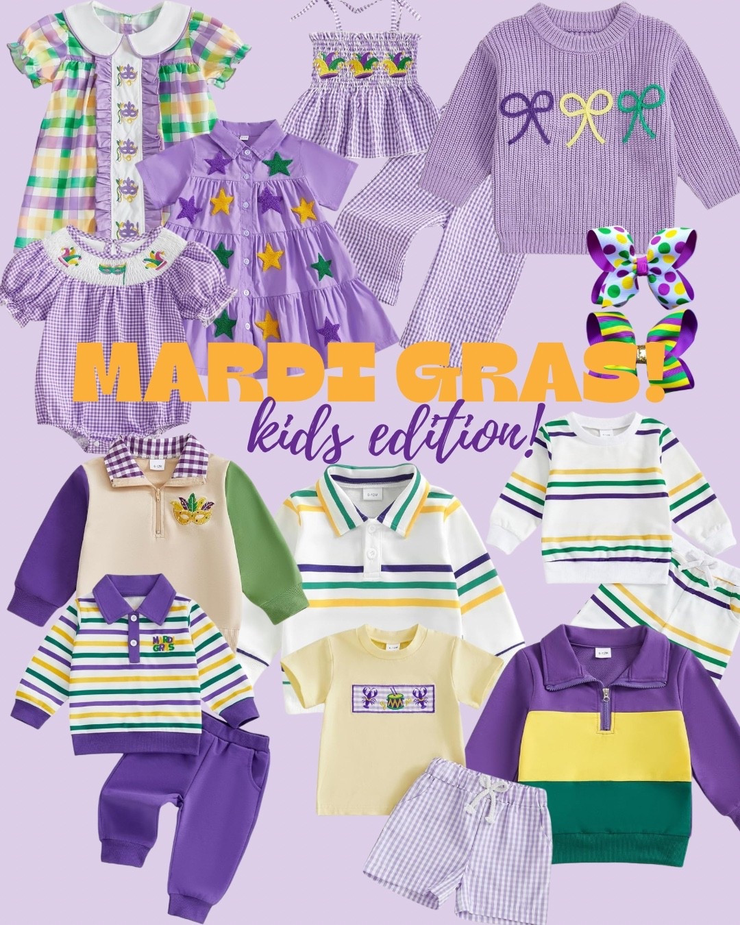 Mardi Gras sets for kids! #mardigras #carnival

#LTKBaby #LTKU #LTKKids