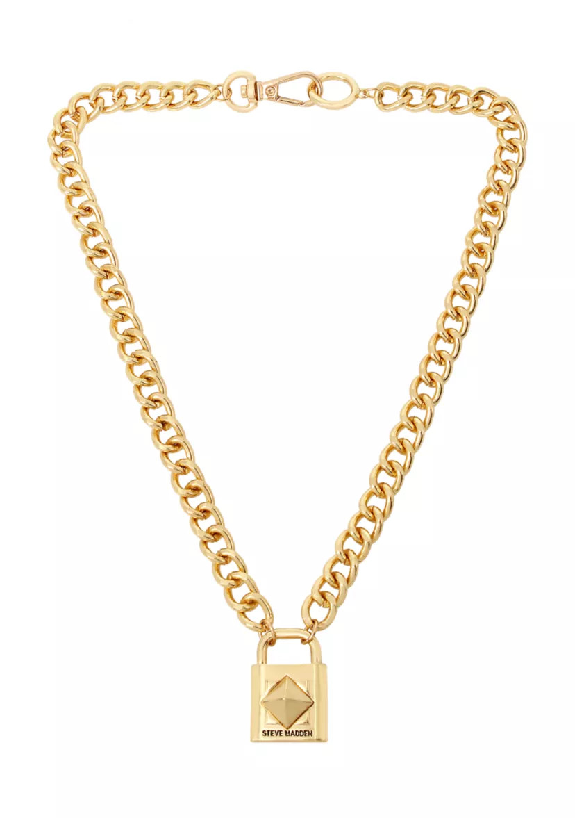 Signature Padlock Pendant Necklace | Belk