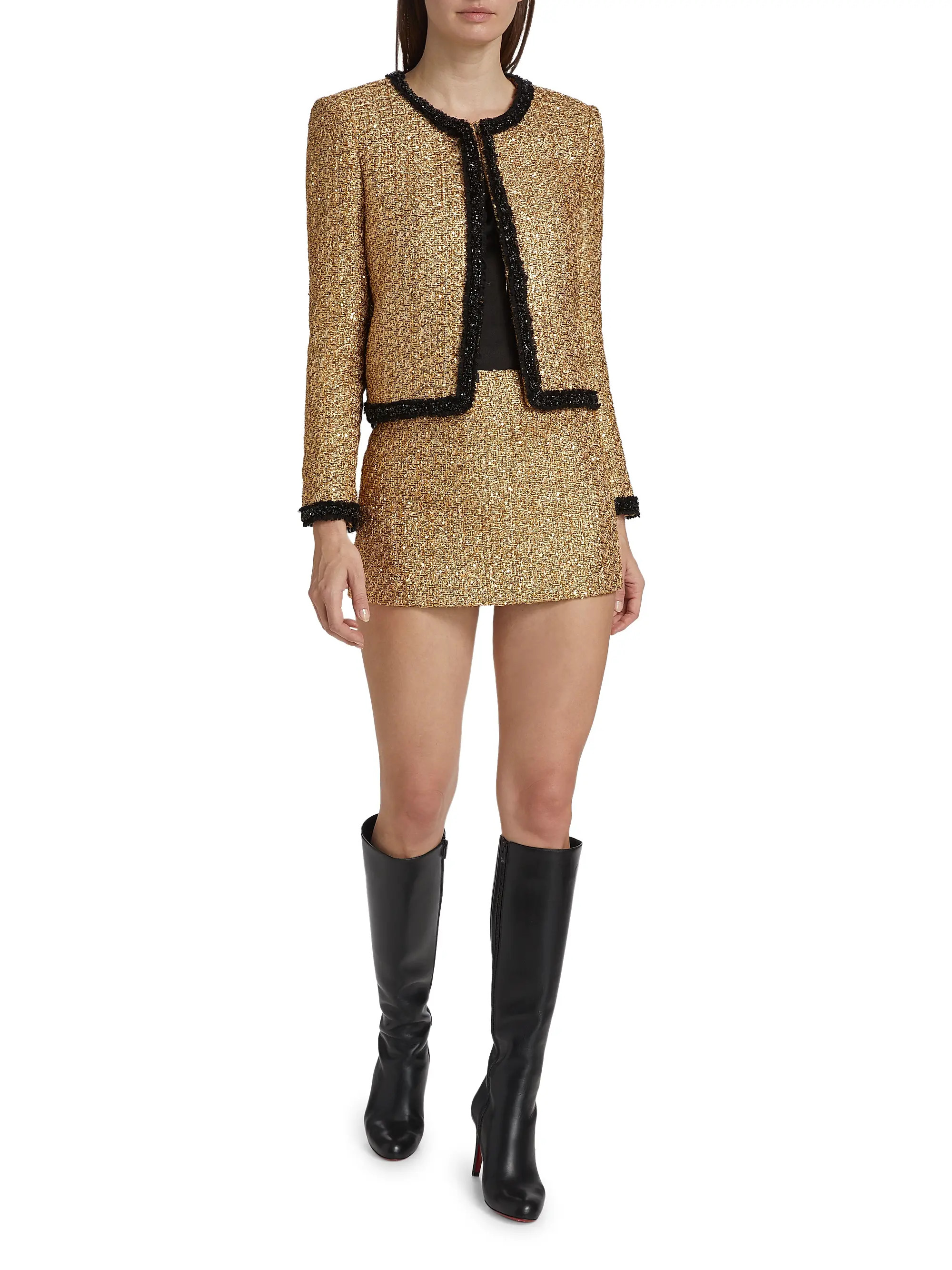 Rubi Tweed Micro Miniskirt | Saks Fifth Avenue