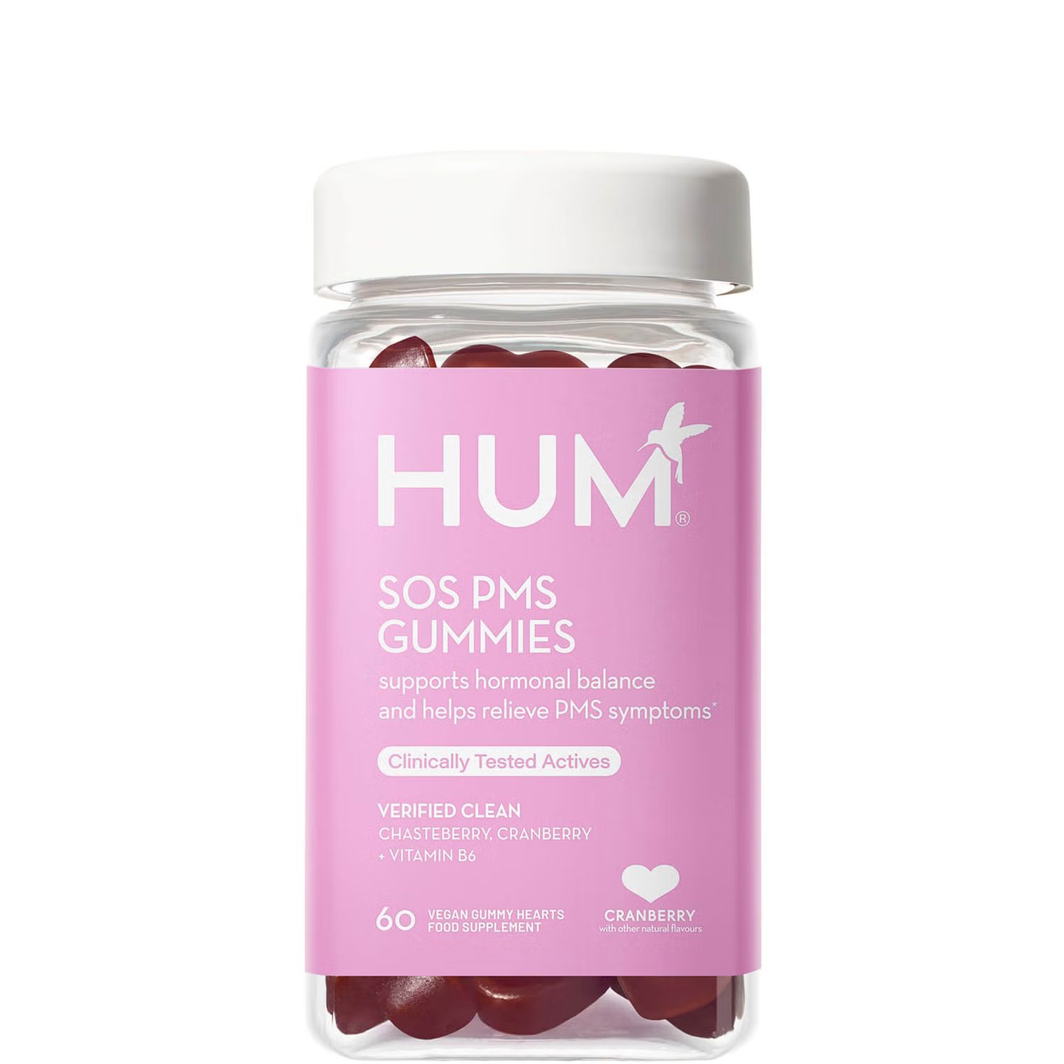 HUM Nutrition SOS PMS Supplement - 60 Vegan Gummies - 30 Days | Cult Beauty