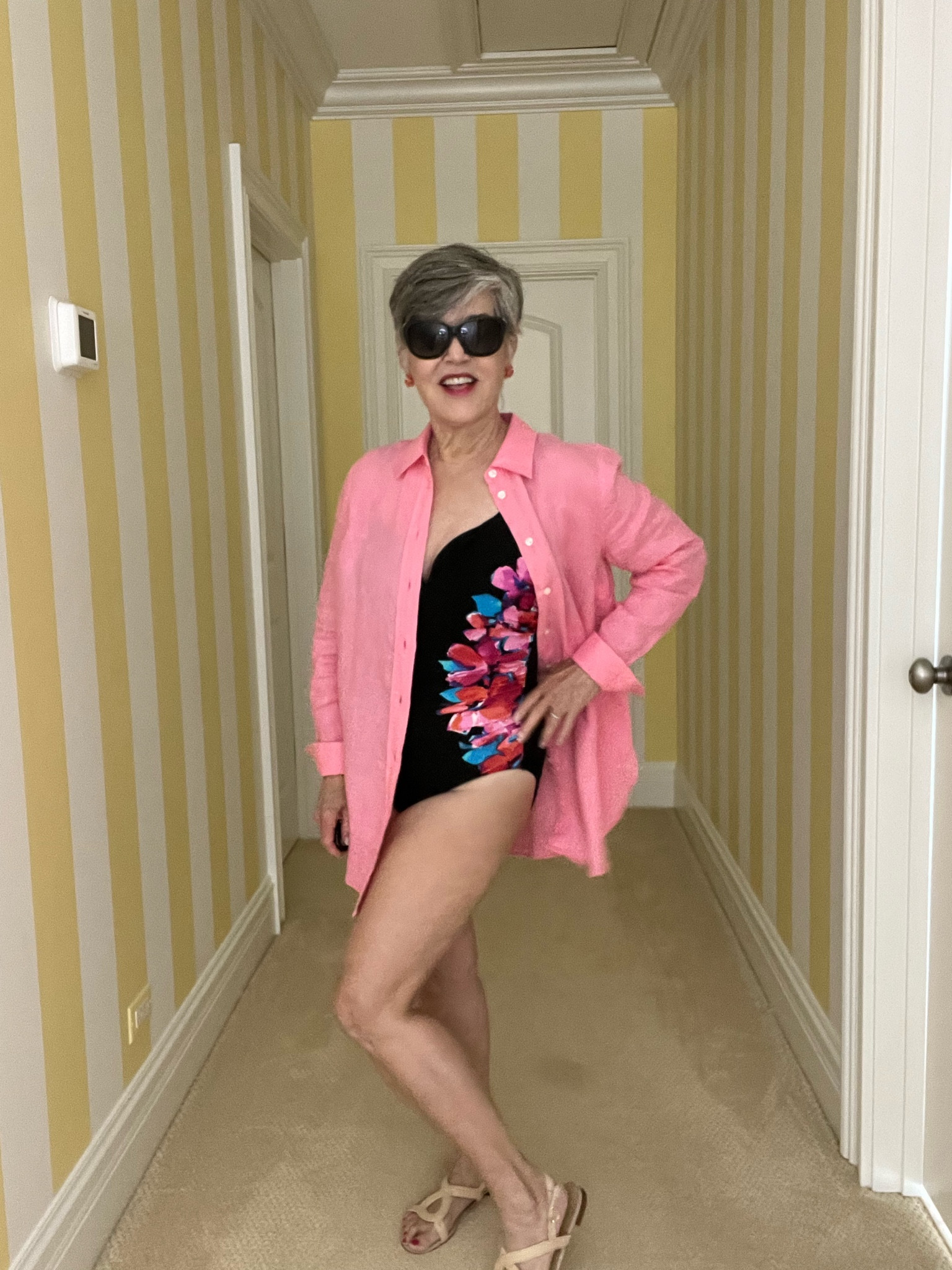 Here’s how to wear a linen shirt as a coverup over your bathing suit! Talbots pink linen boyfriend shirt (6)/ over a Miracle Suit 

#LTKtravel #LTKswim #LTKstyletip