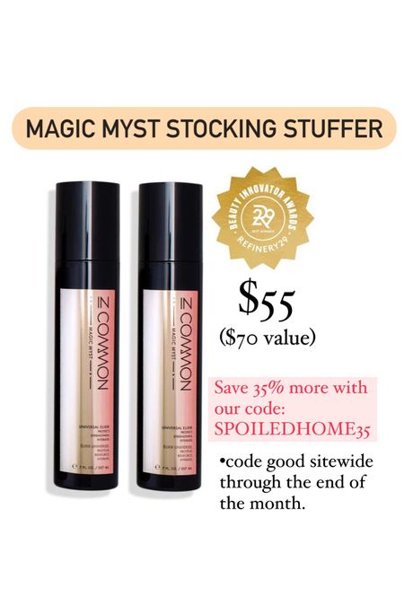 Magic Myst. 4 products in 1! Use code: SPOILEDHOME35 and save 35% sitewide through the end of the month 

#LTKHoliday #LTKGiftGuide #LTKCyberweek