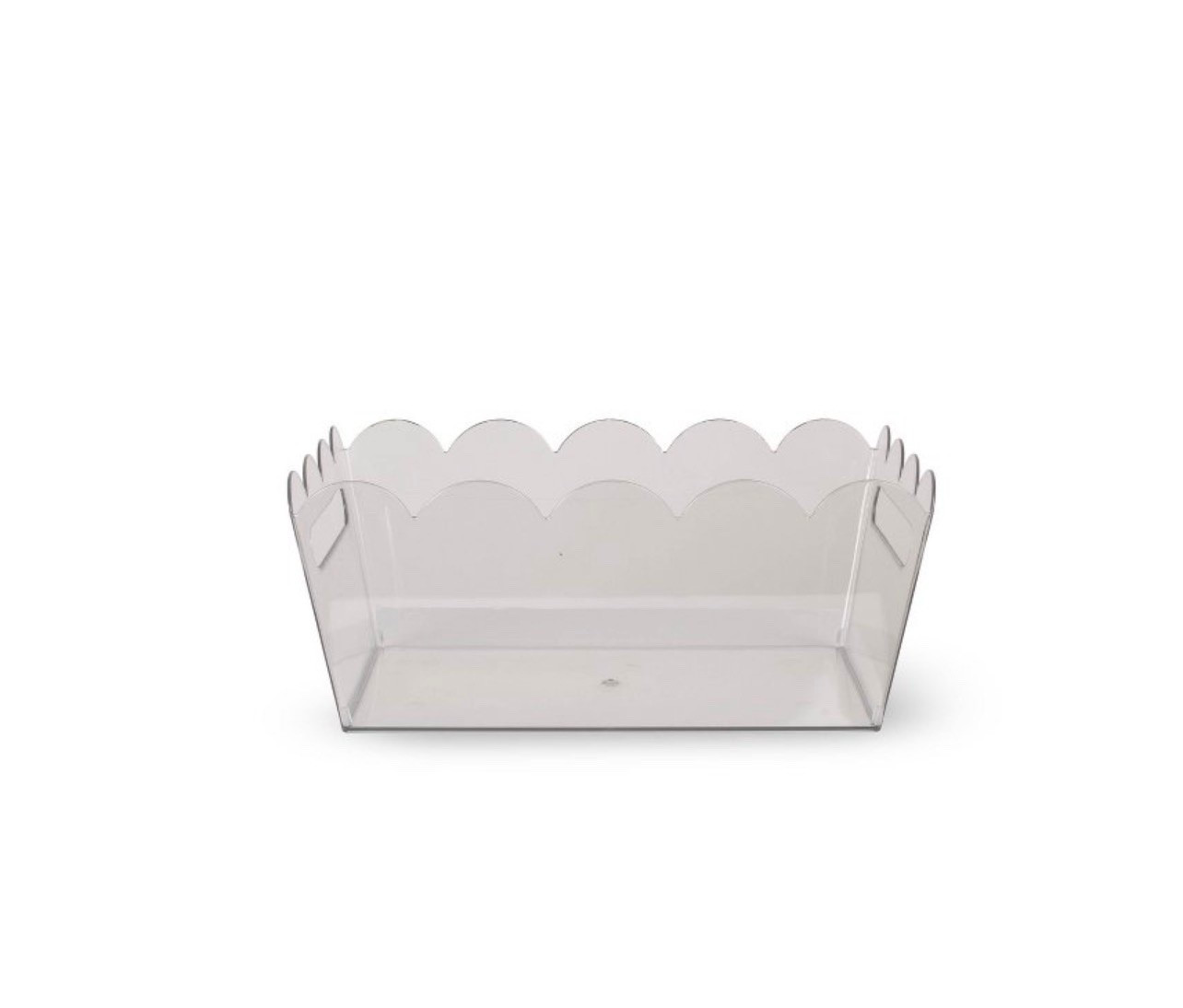 Scalloped Clear Plastic Storage Bin

#LTKHome #LTKSeasonal #LTKdayinmylife