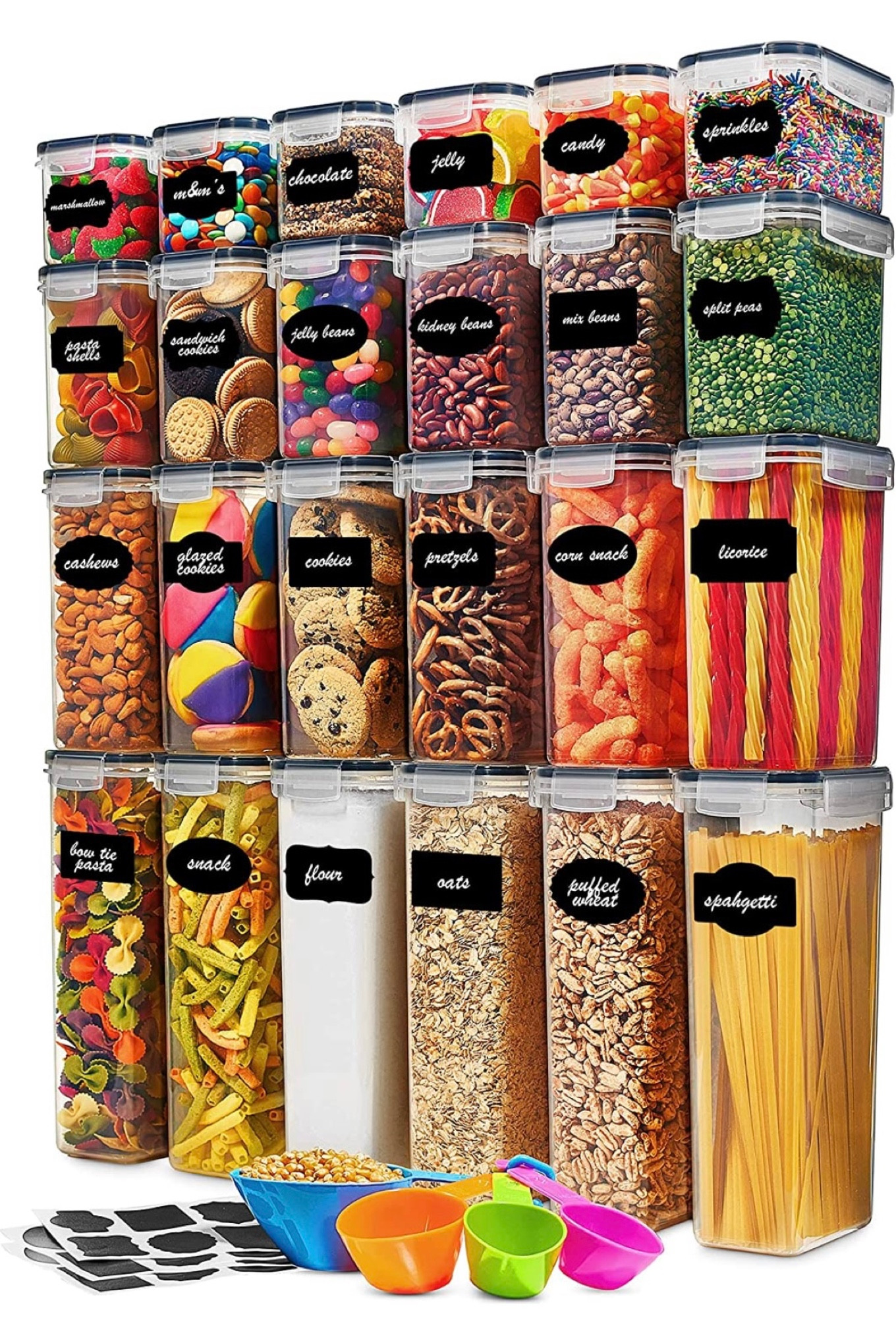 Manage the mess with this pantry organization set! Perfect for keeping the clutter at bay and having a sleek pantry, baking corner or even refrigerator!🍇 

#LTKhome #LTKunder50 #LTKfamily