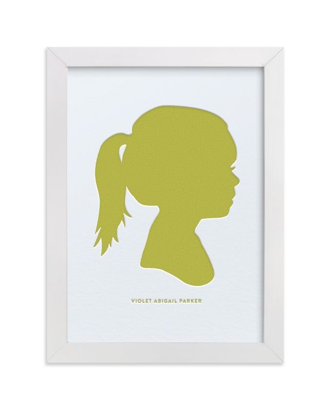 "Custom Silhouette Letterpress Art" - Silhouette Letterpress Art by Minted. | Minted